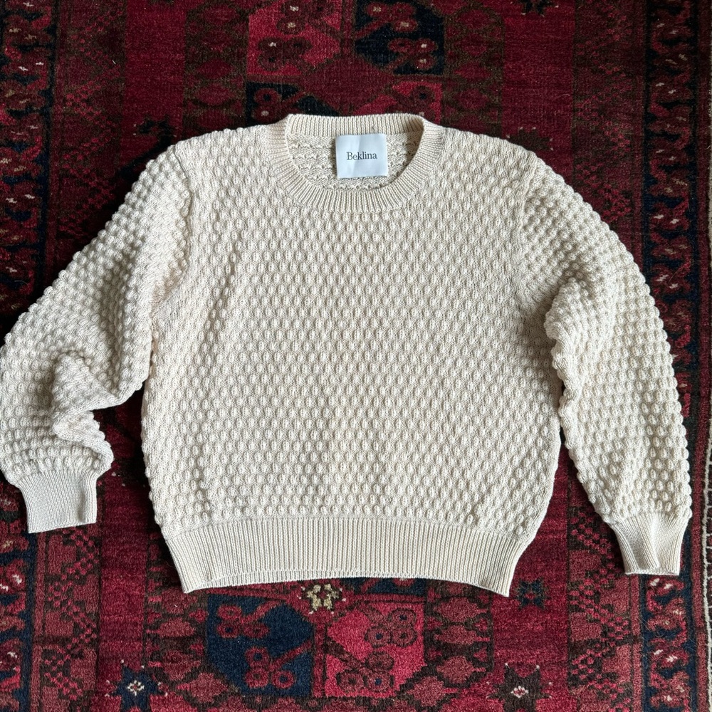 Beklina Mar Monte Cotton Sweater in Cream